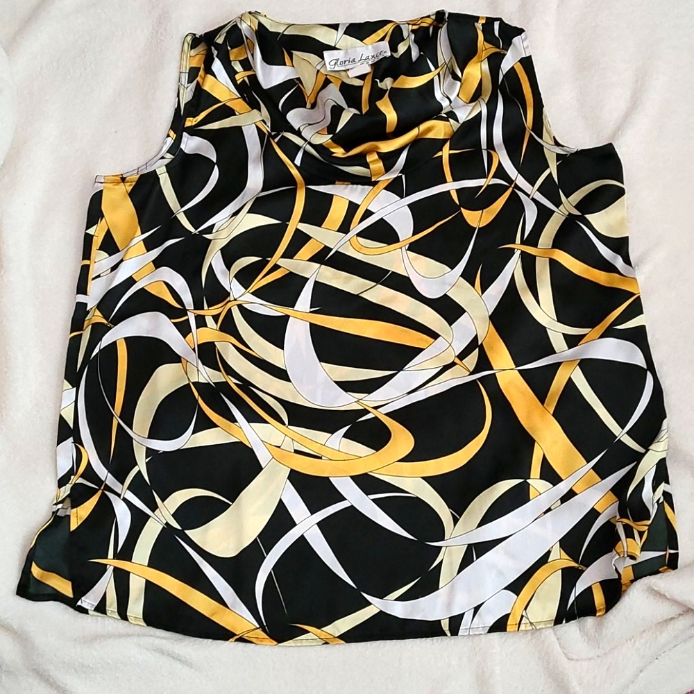 Sleeveless Cowl Blouse